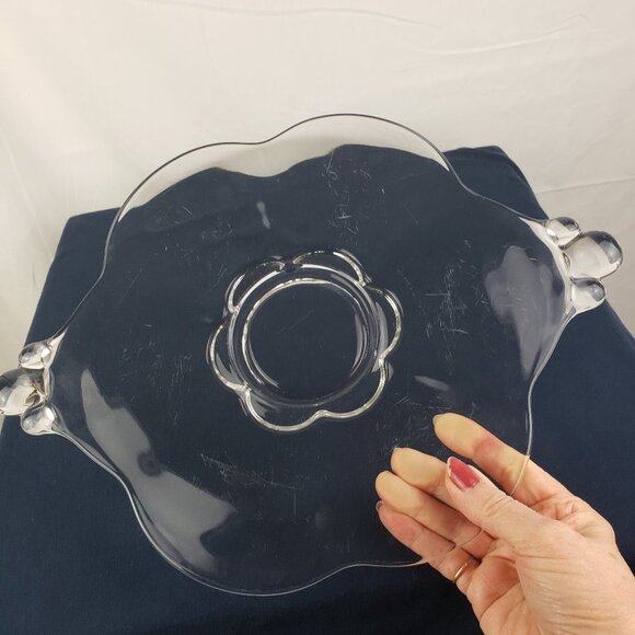 Canterbury Duncan Miller Crystal Glass Cake Plate - Picture 2 of 5